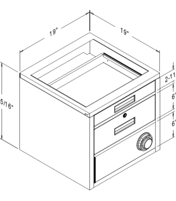 Hanging Drawer Unit Model S-P-33