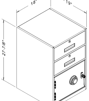 Goldline Teller Unit Model 622-19-FL